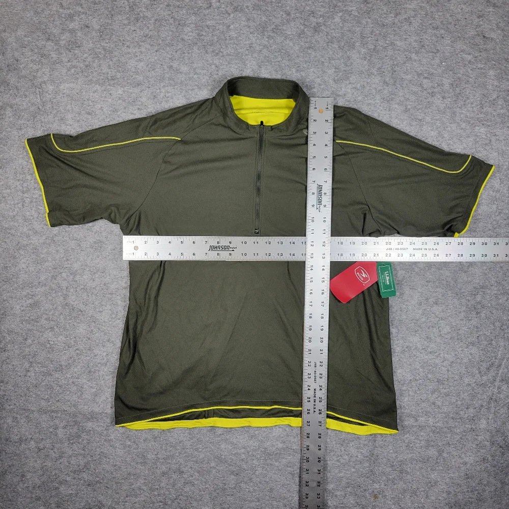 NWT Sugoi Hans Green Yellow Cycling Jersey Men's Athletic Shirt Size 2XL